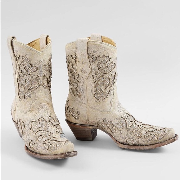 Levi's Denim - Corral NEW metallic glitter inlay & crystal boots
